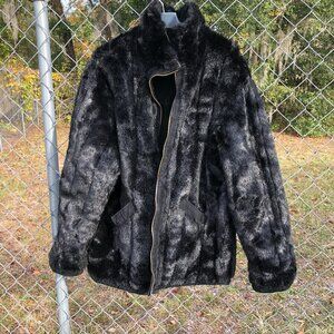 Reversible Vintage Faux/Leather Coat